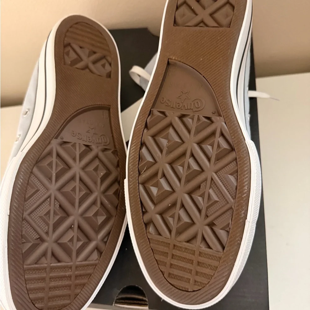 Converse Light Blue High-Top Sneakers - Picture 3 of 5